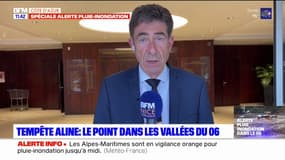 Tempête Aline: dans les vallées des Alpes-Maritimes, la "situation n'est pas catastrophique" indique Charles Ange Gynésy