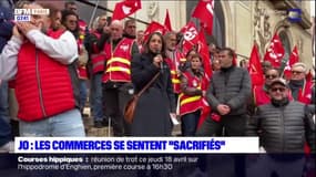 JO de Paris 2024: manifestation de la CGT contre une "régression sociale" dans le secteur des services et du commerce