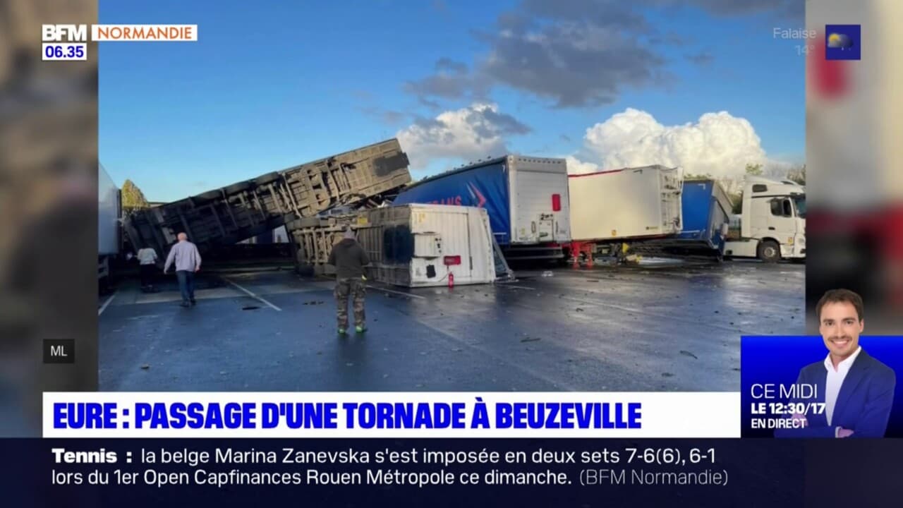 Eure passage d'une tornade à Beuzeville