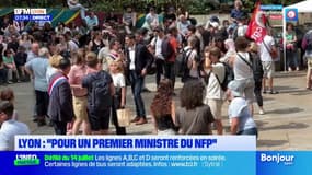 Lyon: 300 personnes réunies pour demander "un Premier ministre du Nouveau Front populaire"