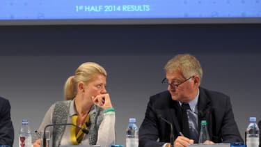 Le président historique d'Eurazeo, Patrick Sayer (à droite sur la photo) a passé la main à Virginie Morgon (à gauche sur la phot), qui prendra ses fonctions en mars 2018.