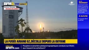 Une fusée Ariane 6 s’élance depuis la Guyane pour placer en orbite un satellite d’observation