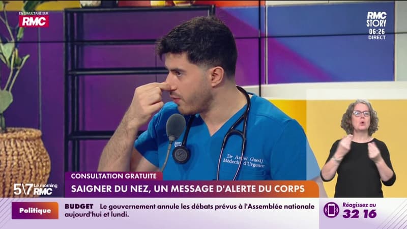 Consultation gratuite - Saigner du nez, un message d'alerte du corps