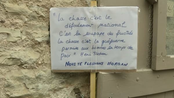 Affiche dans les rues de Calvignac à la suite de la mort d'un jeune homme de 25 ans Affiche dans les rues de Calvignac à la suite de la mort d'un jeune homme de 25 ans