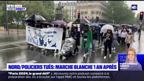 Policiers tués dans le Nord: une marche blanche, un an après