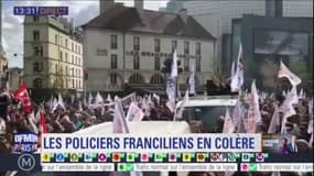 Les policiers manifestent à Paris: "si la police va mal, c'est tout le pays qui va mal"