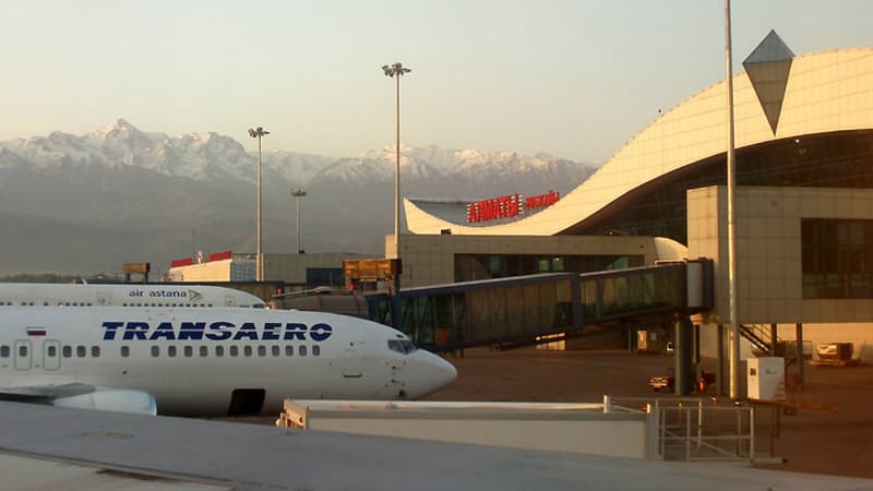 L'aéroport d'Almaty (Kazakhstan) où s'est jouée la mésaventure de la Néo-Zélandaise. 