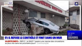 Grigny: un conducteur refuse d’obtempérer et s'encastre dans un mur 