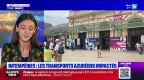 Aéroport, tramway, trains: les transports azuréens impactés par les orages