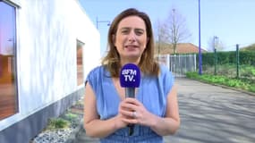 La secrétaire nationale des Écologistes Marine Tondelier en interview pour BFMTV depuis Marseille, le 5 avril 2025