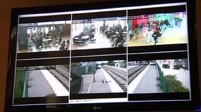 Les écrans de contrôle diffusent les images de vidéo surveillance