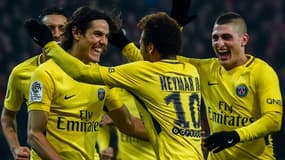 Cavani, Neymar et Verratti