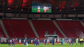La Red Bull Arena à huis clos, à Leipzig le 28 novembre 2021