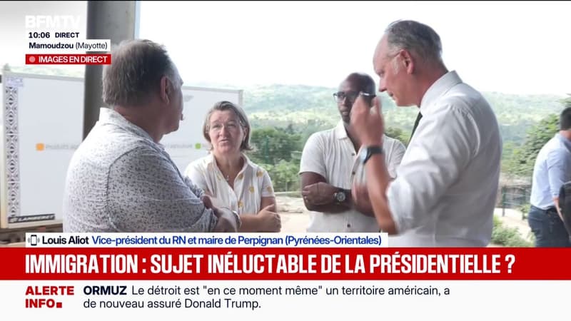 Présidentielle: pour Louis Aliot, vice-président du RN, Édouard Philippe et Jean-Luc Mélenchon "ne sont pas crédibles sur l'immigration et sur Mayotte"