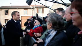 Macron aux Eparges. 