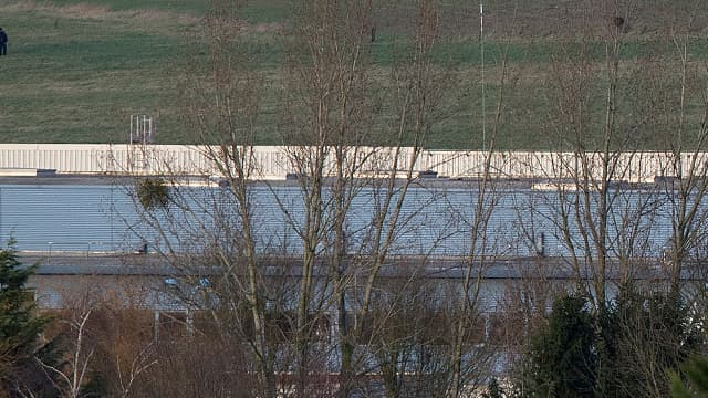 L'imprimerie de Dammartin-en-Goële lors de l'assaut, le 9 janvier 2015.