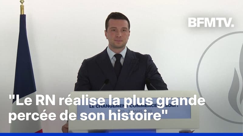 Municipales: "Le RN réalise la plus grande percée de son histoire", assure Jordan Bardella