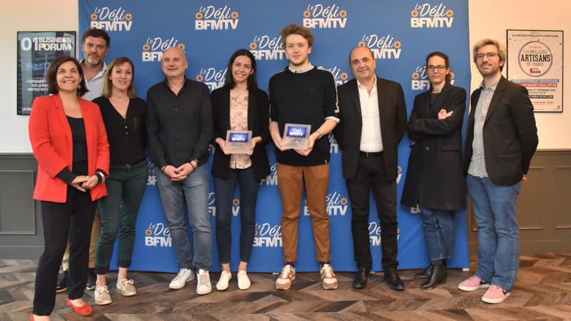 Les lauréats et le jury du "Défi BFMTV", édition 2019