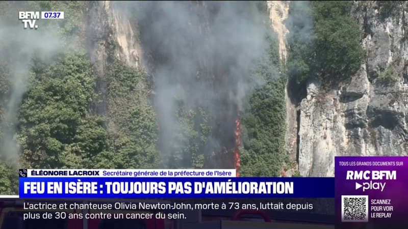 Incendie en Isère: la préfecture évoque une situation 