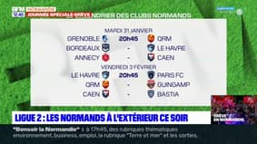 Ligue 2: les Normands à l'extérieur ce mardi soir