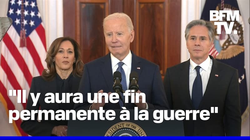 Accord de trêve à Gaza: l'allocution de Joe Biden en intégralité