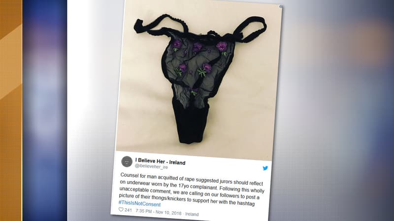 Des femmes ont publié des photos de leurs sous-vêtements sur Twitter après l'acquittement d'un homme accusé de viol sur une mineure de 17 ans.
