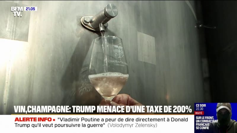 Vin et champagne: Donald Trump menace de les taxer à 200%