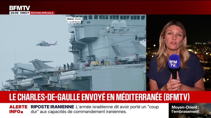 Le porte-avions français Charles-de-Gaulle et son groupe aéronaval interrompent leur déploiement en mer baltique pour rejoindre la Méditerranée orientale