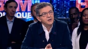 Jean-Luc Mélenchon sur BFMTV, le 12 février. 
