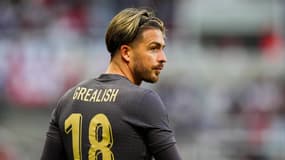 Jack Grealish, ici lors du match amical Angleterre-Bosnie (3-0) le 3 juin 2024, a été évincé de la sélection anglaise pour l'Euro 2024