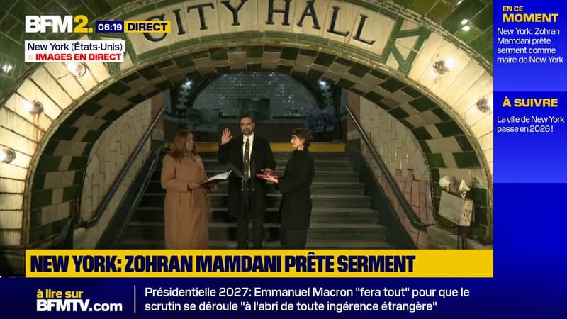 Zohran Mamdani prête serment comme maire de New York