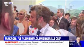 Emmanuel Macron: "La bataille pour le plein emploi est clé pour les prochains mois"