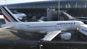 Avion de la compagnie Air France à l'aéroport Roissy-Charles-de-Gaulle