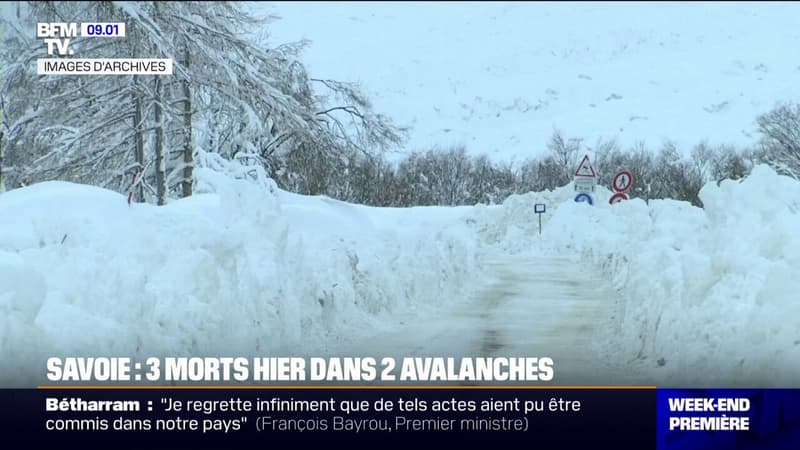 En Savoie, deux avalanches font trois morts et deux blessés graves