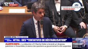 Cercueils à la Tour Eiffel, mains rouges, étoiles de David: "Trois infamies qui visent à nous manipuler", affirme Gabriel Attal