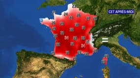 Températures estivales du lundi 16 septembre 2019
