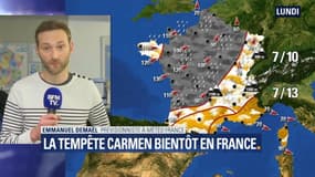 La tempête Carmen arrivera par la Bretagne ce lundi matin