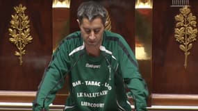 François Ruffin à la tribune de l'Assemblée nationale. 