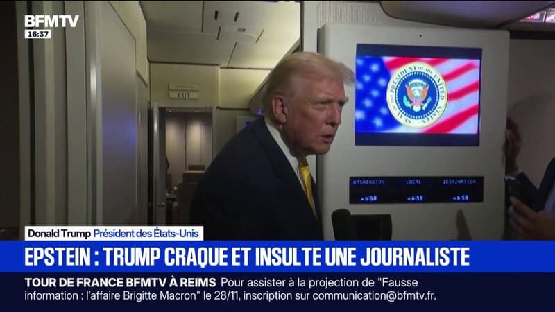 "Tais-toi cochonne": Donald Trump insulte une journaliste après une question sur l'affaire Epstein