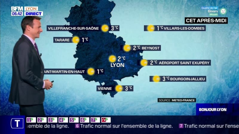 Météo Rhône: du brouillard et du soleil ce lundi, jusqu'à 2°C à Lyon