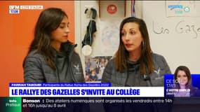 Deux Azuréennes participant au rallye des Gazelles, ont présenté leur aventure dans un collège