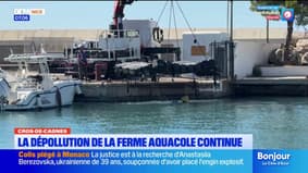 Cros-de-Cagnes : le chantier de dépollution de la ferme aquacole se poursuit