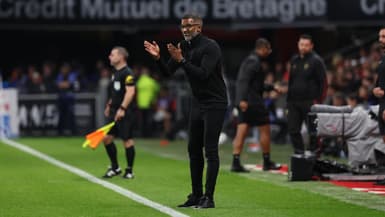 Habib Beye lors du match Rennes-Lens (0-0, L1), le 28 septembre 2025