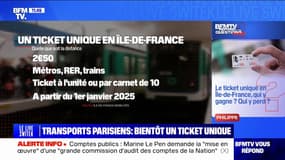 Le ticket unique en Île-de-France, qui y gagne ? Qui y perd ? BFMTV répond à vos questions