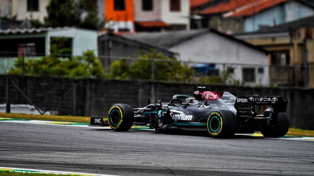 Lewis Hamilton, à Interlagos le 12 novembre 2021