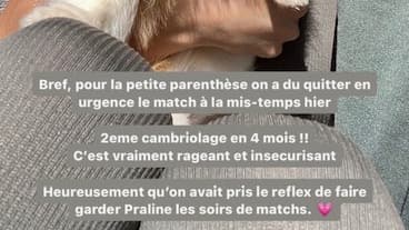 La compagne de Jonathan Clauss sur Instagram, le 1er avril 2024