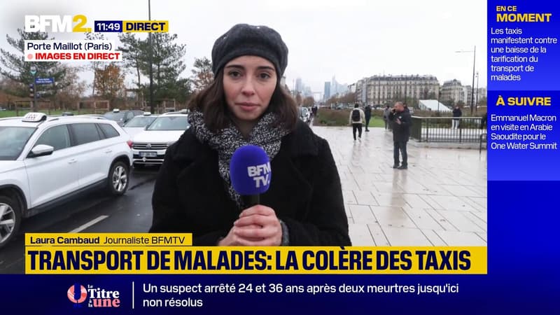 Paris: de nombreux taxis mobilisés contre une baisse de la tarification du transport de malades