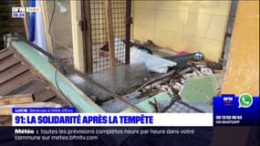 Essonne: la solidarité après la tempête Ciaran