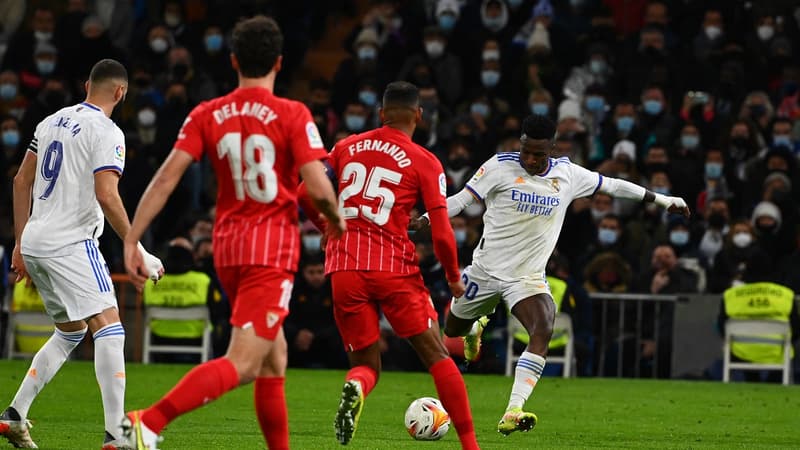 Liga: la superbe opération du Real, avec un bijou de Vinicius, contre Séville
