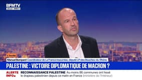 Palestine: "J'attends du président de la République qu'il décide enfin d'infliger des sanctions au gouvernement de Netanyahu", fustige Manuel Bompard (LFI)